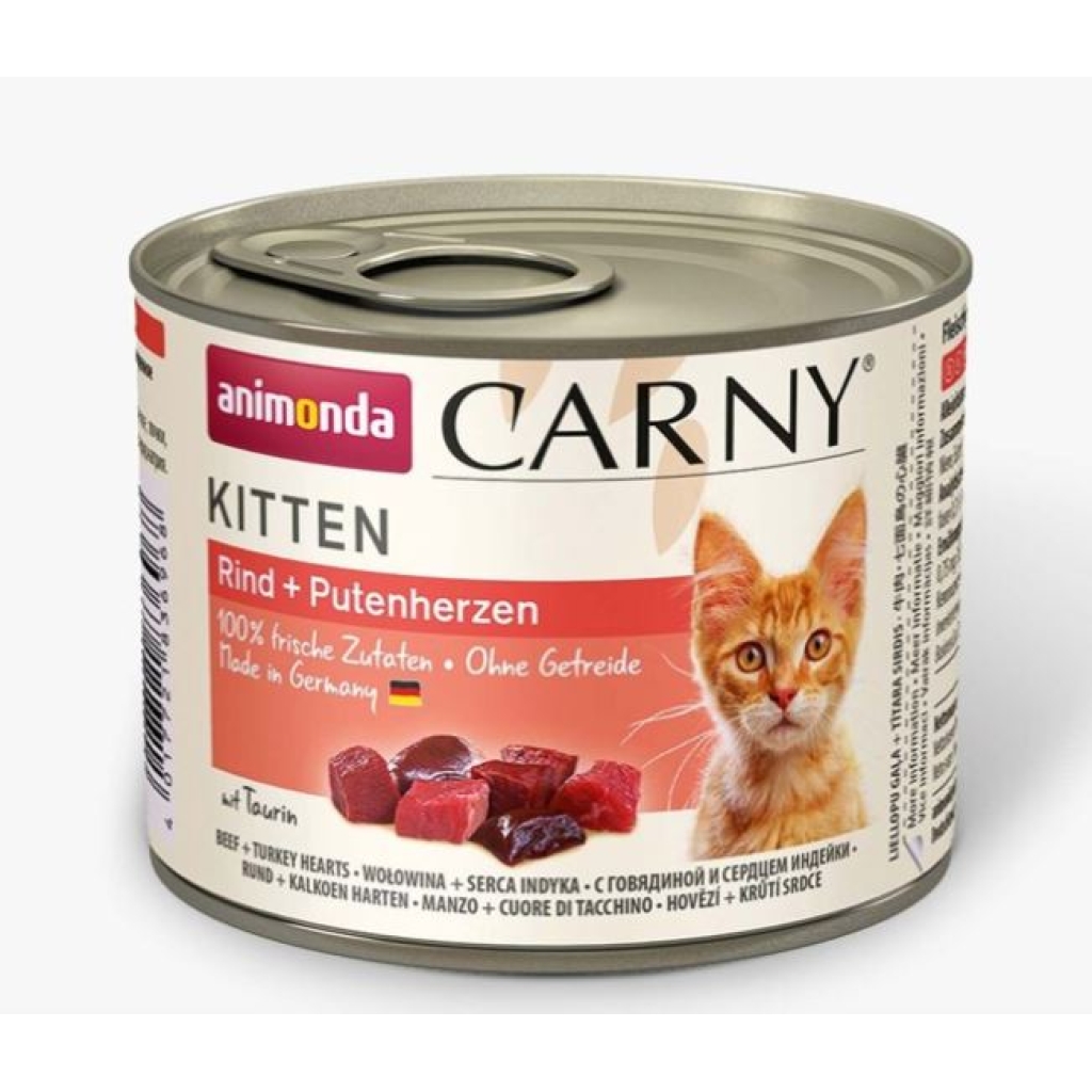 Animonda konzerva Kitten hovězí + krůta 200g - Carny Kitten