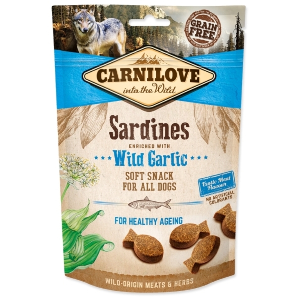 Carnilove Dog Semi Moist Sardines enriched with Wild garlic 200g