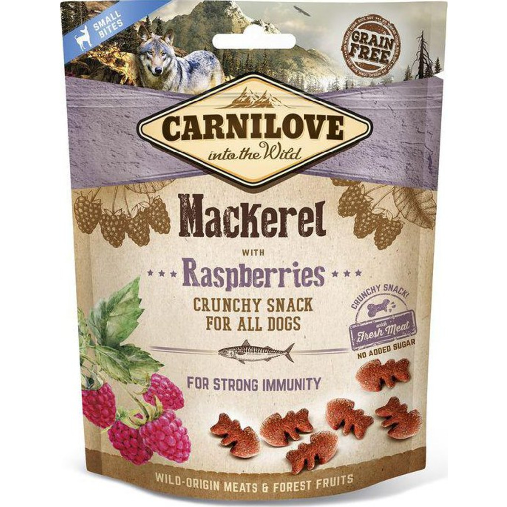 Carnilove Dog Crunchy Mackerel with Raspberries 200g