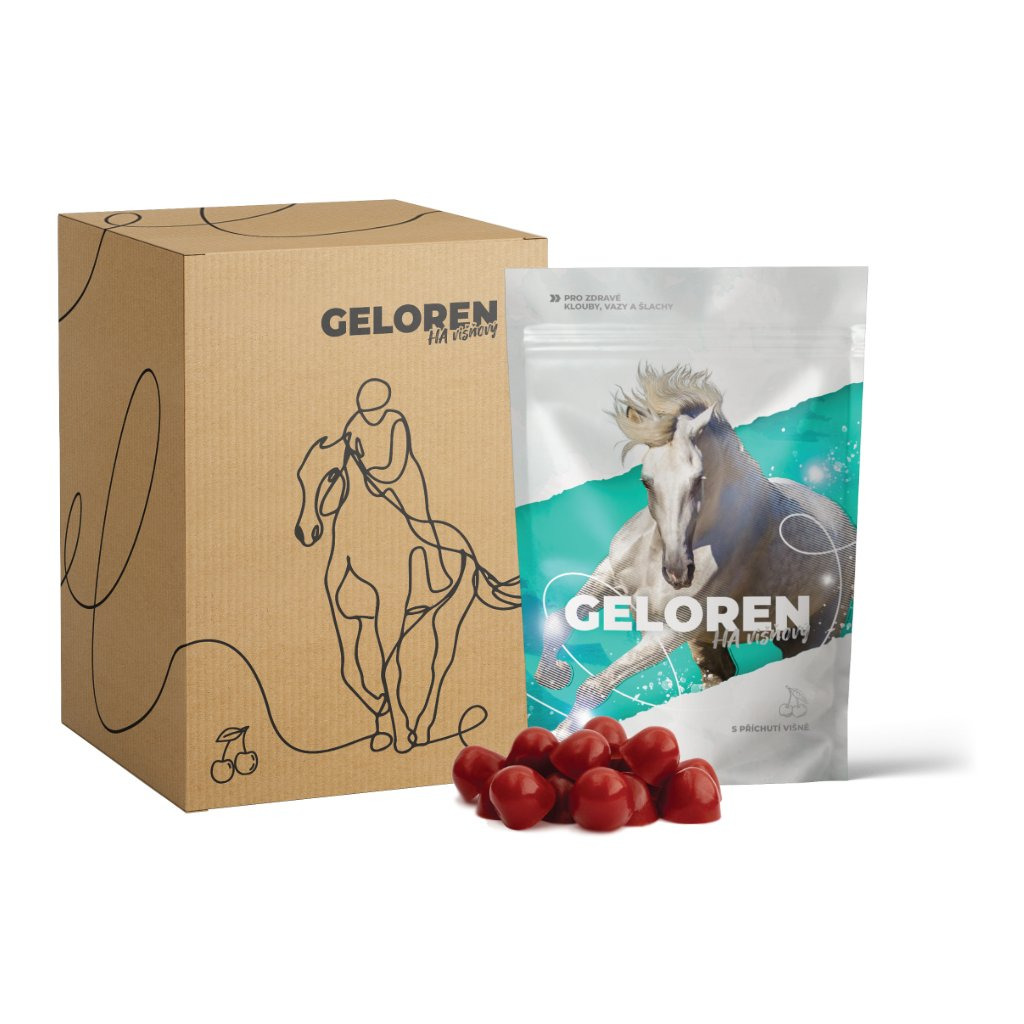 Geloren HA gelové tablety 1350g (3sáčky á 450g) višňový