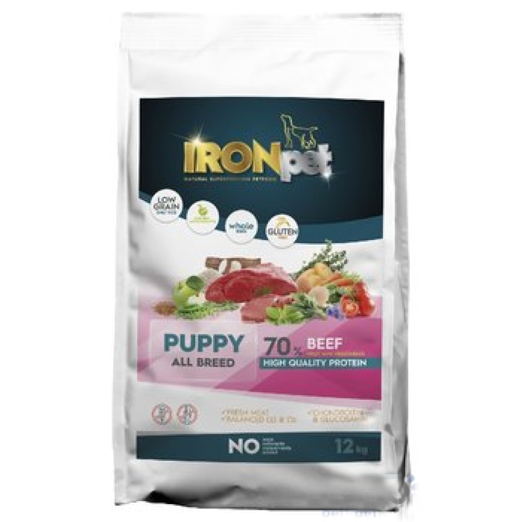 IRONpet Dog Puppy All Breed Beef (Hovězí) 12 kg