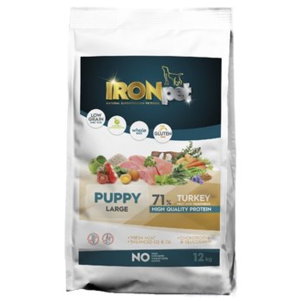 IRONpet Dog Puppy Large Turkey (Krocan) 12 kg